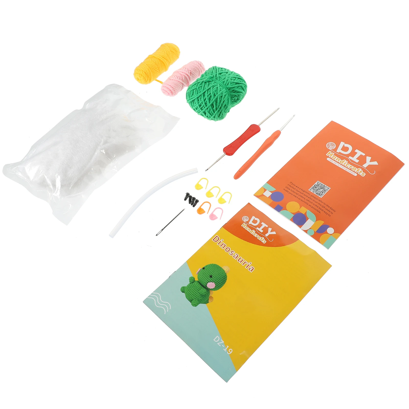Crochet Material Kit Plastic Thread Tools Beginners Kids Adults Craft Decor Learn Knit Dinosaur Egg Set DIY Kits
Crochet Material Kit Plastic Thread Tools Beginners Kids Adults Craft Decor Learn Knit Dinosaur Egg Set DIY Kits