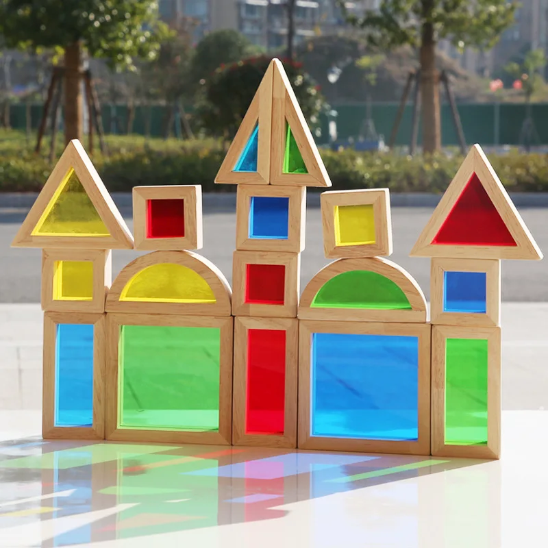 Children's shape color cognition color window tower acrylic building block colorful kaleidoscope creative collage wooden toys
Children's shape color cognition color window tower acrylic building block colorful kaleidoscope creative collage wooden toys