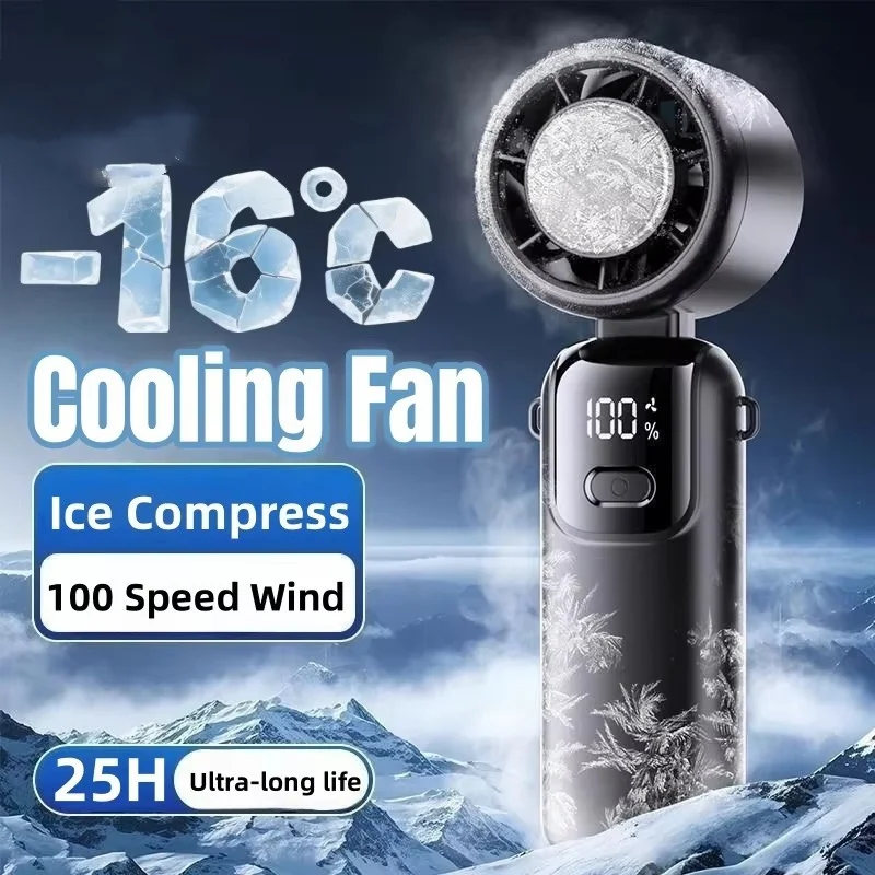 2026 New S17 Hanging Ice Pack Handheld High-speed Fan Folding 100 Speed Infinitely Adjustable Fan Portable For Outdoor Neck
2026 New S17 Hanging Ice Pack Handheld High-speed Fan Folding 100 Speed Infinitely Adjustable Fan Portable For Outdoor Neck