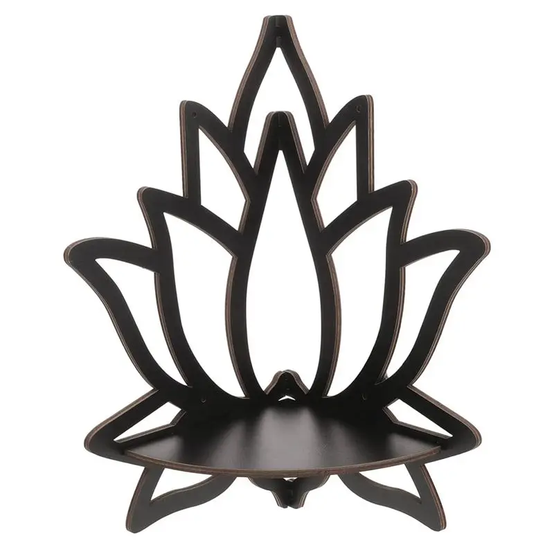 AC88-1 PCS Lotus Corner Shelf Wooden Wall Mount Floating Shelf Black Wooden For Bedroom Book Room Decor
AC88-1 PCS Lotus Corner Shelf Wooden Wall Mount Floating Shelf Black Wooden For Bedroom Book Room Decor