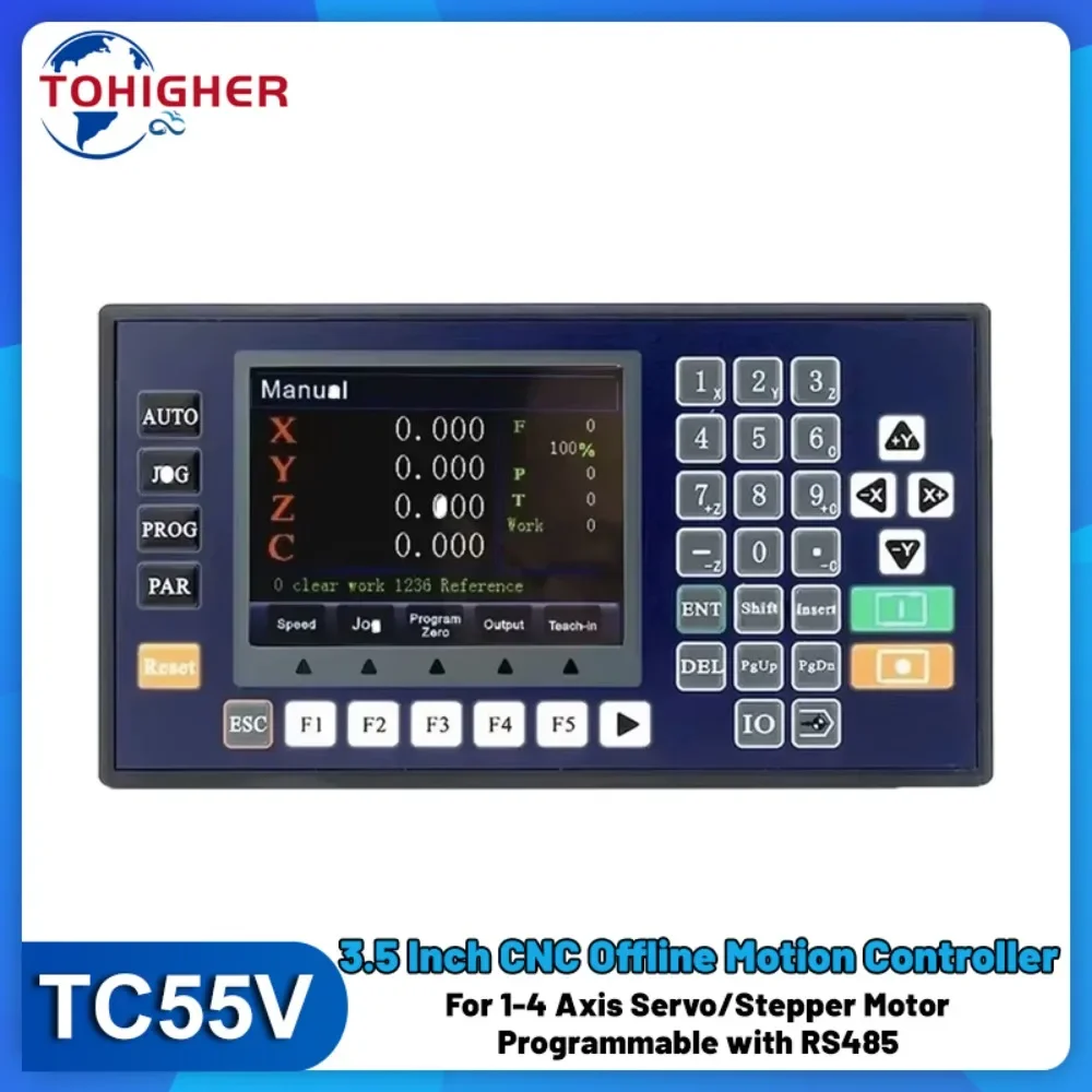 Servo Stepper Motor CNC Offline Motion Controller 1-4 Axis Programmable Controller RS485 TC55V USB Engraving Router
Servo Stepper Motor CNC Offline Motion Controller 1-4 Axis Programmable Controller RS485 TC55V USB Engraving Router