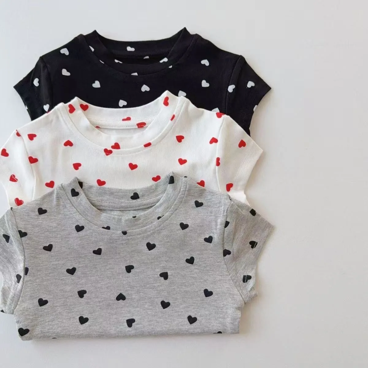 2026 Summer New Children's T-Shirt Crew Neck Versatile Love Printed Half-Sleeve Baby Girl Top Bottom Shirt
2026 Summer New Children's T-Shirt Crew Neck Versatile Love Printed Half-Sleeve Baby Girl Top Bottom Shirt