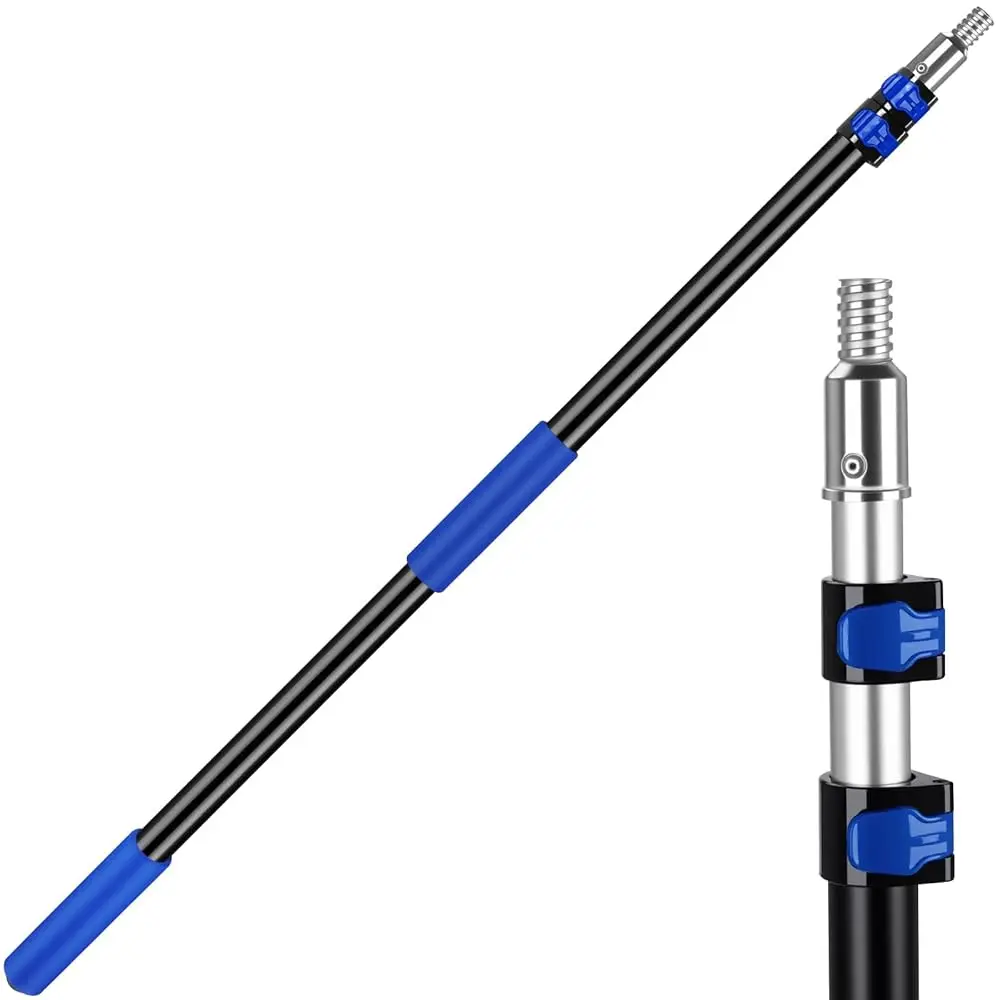 3.3-8 FT Telescopic Extension Pole | Adjustable Aluminum Paint Roller Pole | Universal Twist-On Metal Tip | Sturdy Multi-Purp
3.3-8 FT Telescopic Extension Pole | Adjustable Aluminum Paint Roller Pole | Universal Twist-On Metal Tip | Sturdy Multi-Purp