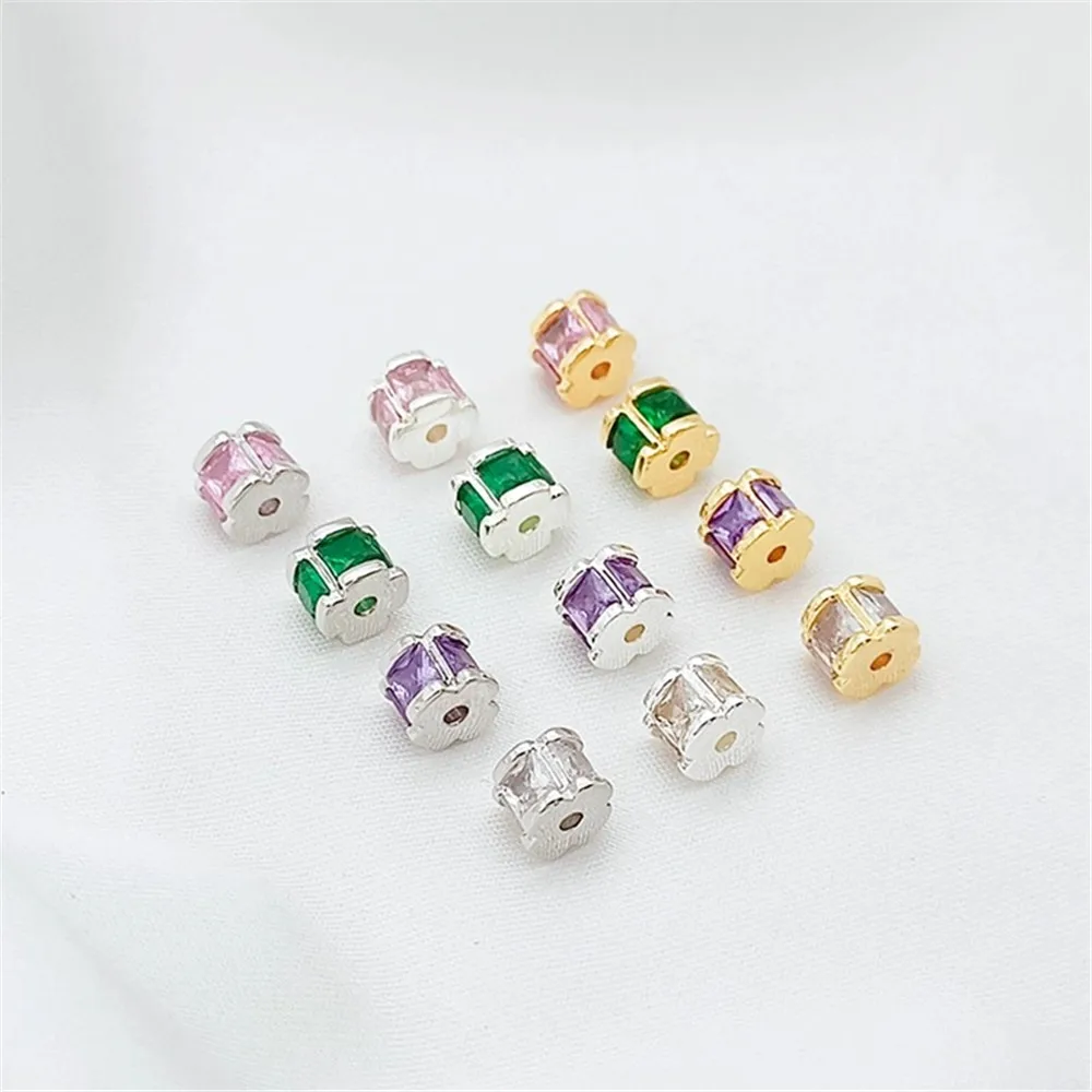 14k Gold-encrusted Zircon Barrel Beads, Spacer Beads, Diy Handcrafted Beaded Bracelet, Necklace Accessory, Loose Beads
14k Gold-encrusted Zircon Barrel Beads, Spacer Beads, Diy Handcrafted Beaded Bracelet, Necklace Accessory, Loose Beads