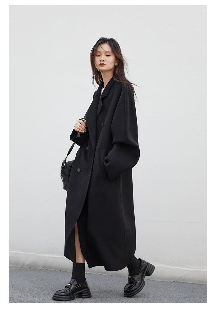 CHIC VEN Women Long Double-sided Woolen Coats Retro Loose Female Overcoat Double Breasted Ladies Windbreak Autumn Winter 2026 56 Sbde9821731694953b2579a224a08bdf4f