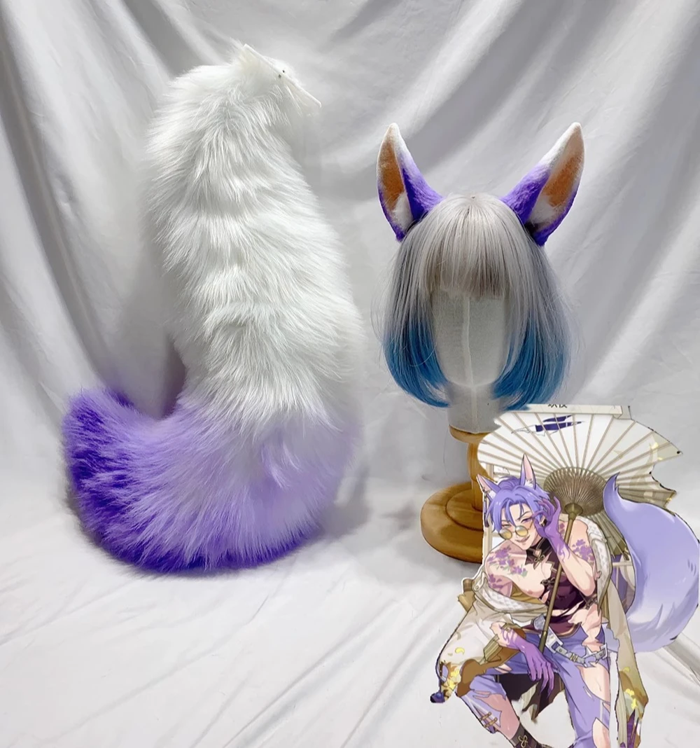 New Handmade Fox Tail Set Halloween Prop Headband Fox Ears Cosplay Animal Ears Headwear Kawaii Lolita Headban
New Handmade Fox Tail Set Halloween Prop Headband Fox Ears Cosplay Animal Ears Headwear Kawaii Lolita Headban