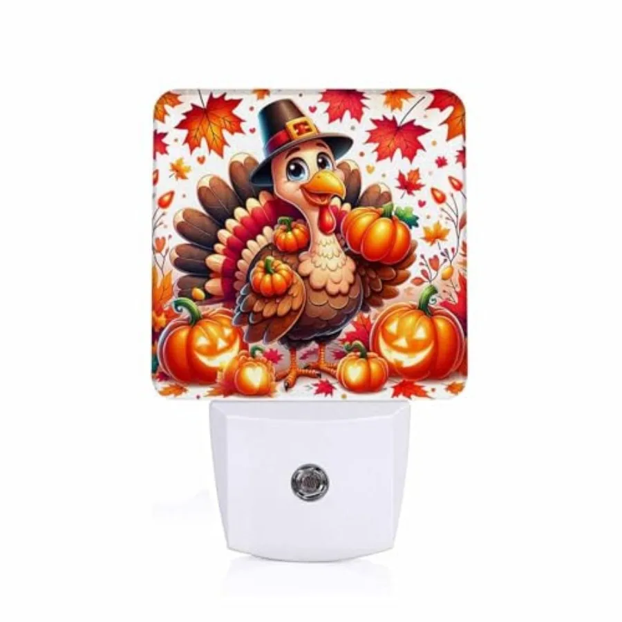 LED Night Light Lamp with Smart Sensor Dusk to Dawn Sensor, Thanksgiving Turkey Autumn Maple Leaves Pumpkin Night Light Dayligh
LED Night Light Lamp with Smart Sensor Dusk to Dawn Sensor, Thanksgiving Turkey Autumn Maple Leaves Pumpkin Night Light Dayligh
