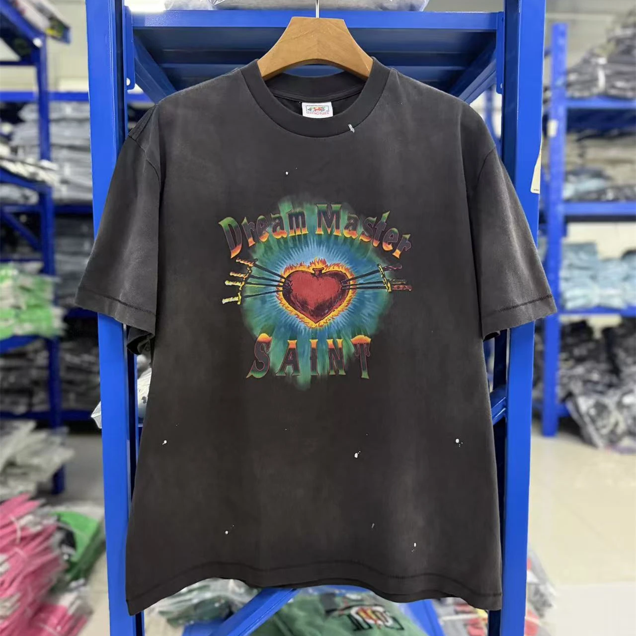 Washed SAINT Retro Casual Heart Letter Print T Shirt Men Women Best Quality Tee Tops T-Shirt
Washed SAINT Retro Casual Heart Letter Print T Shirt Men Women Best Quality Tee Tops T-Shirt