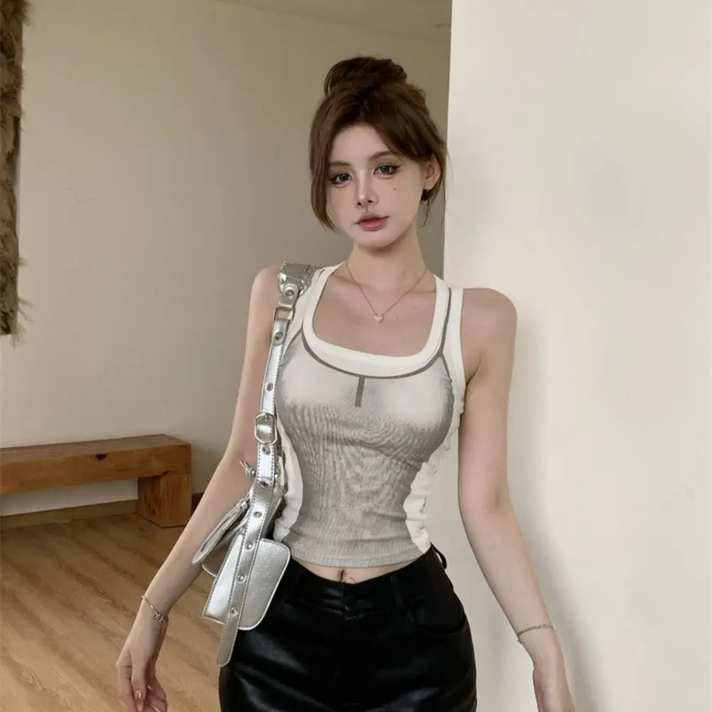 Fashion Polyester Women Suspenders Vest Sleeveless Suspenders Casual Short Camisole Undershirt Elasticity Slim Crop Top Girls
Fashion Polyester Women Suspenders Vest Sleeveless Suspenders Casual Short Camisole Undershirt Elasticity Slim Crop Top Girls