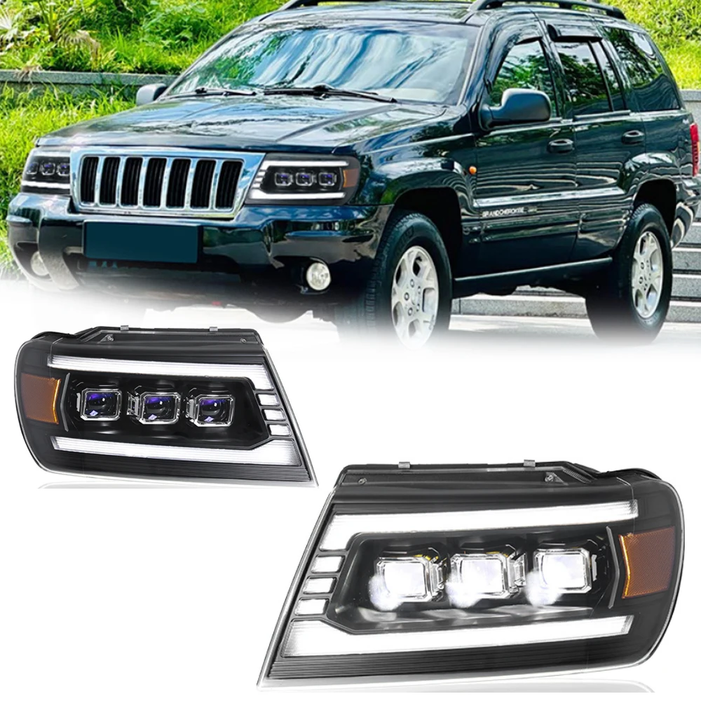 Hot LED HeadLights for Jeep Grand Cherokee 99-04 new style led DRL Car head lamp Assembly Signal Auto Accessories Modified Lamp
Hot LED HeadLights for Jeep Grand Cherokee 99-04 new style led DRL Car head lamp Assembly Signal Auto Accessories Modified Lamp