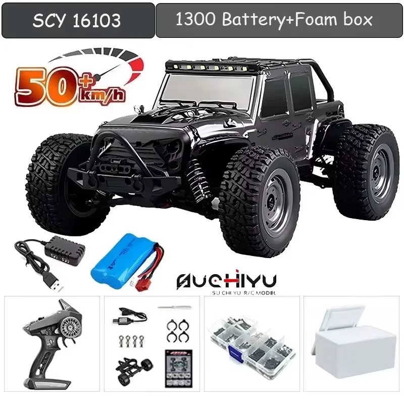 1:16 75KM/H or 50KM/H 4WD RC Car with LED Remote Control Cars High Speed Drift Monster Truck for Kids Vs Wltoys 144001 Toys
1:16 75KM/H or 50KM/H 4WD RC Car with LED Remote Control Cars High Speed Drift Monster Truck for Kids Vs Wltoys 144001 Toys