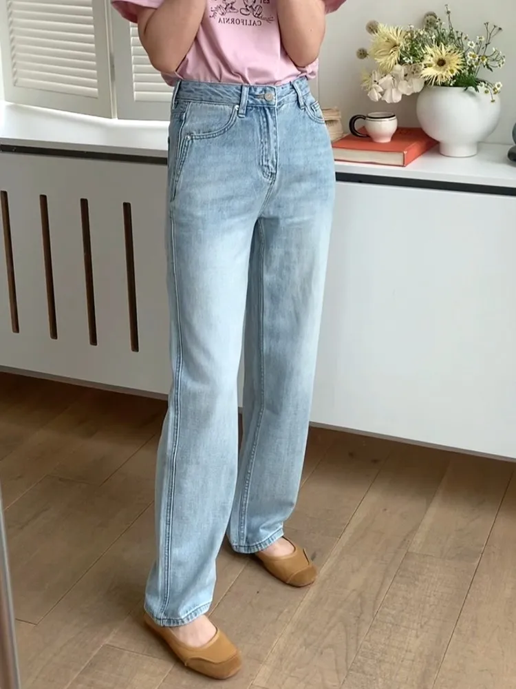 ZHISILAO Vintage Baggy Wide Leg Straight Jeans Women Retro Classic Blue Full Length Denim Pants Spring 2024
ZHISILAO Vintage Baggy Wide Leg Straight Jeans Women Retro Classic Blue Full Length Denim Pants Spring 2024