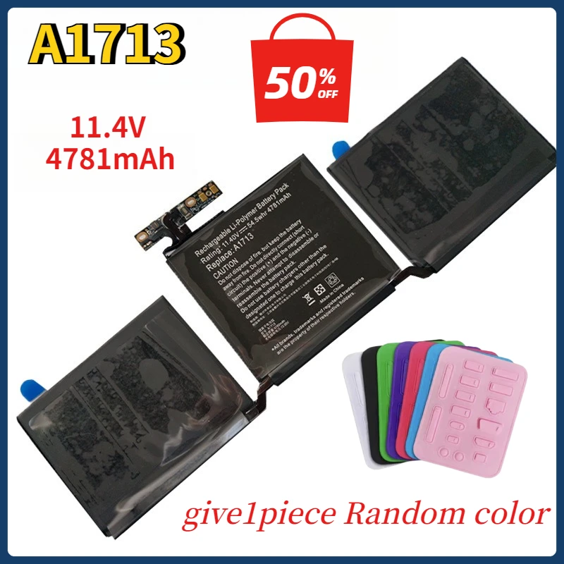A1713 Laptop Battery for Apple MacBook Pro 13" A1708 2016 2017 EMC 2978 020-00946 MLL42LL Batteria AKKU 4781mAh
A1713 Laptop Battery for Apple MacBook Pro 13" A1708 2016 2017 EMC 2978 020-00946 MLL42LL Batteria AKKU 4781mAh