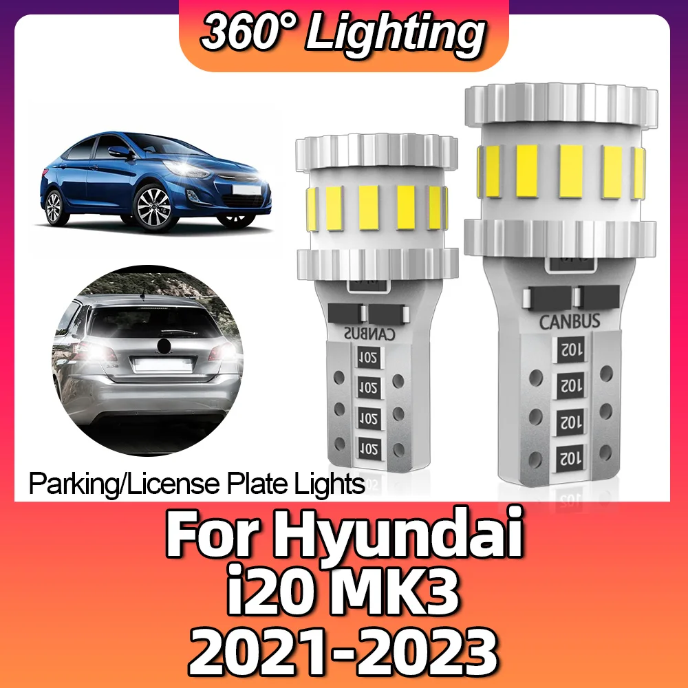 2pcs W5W Led Interior Parking License Plate Lights T10 168 194 Signal Lamps Canbus For Hyundai i20 MK3 2021 2022 2023 6000k 12v
2pcs W5W Led Interior Parking License Plate Lights T10 168 194 Signal Lamps Canbus For Hyundai i20 MK3 2021 2022 2023 6000k 12v