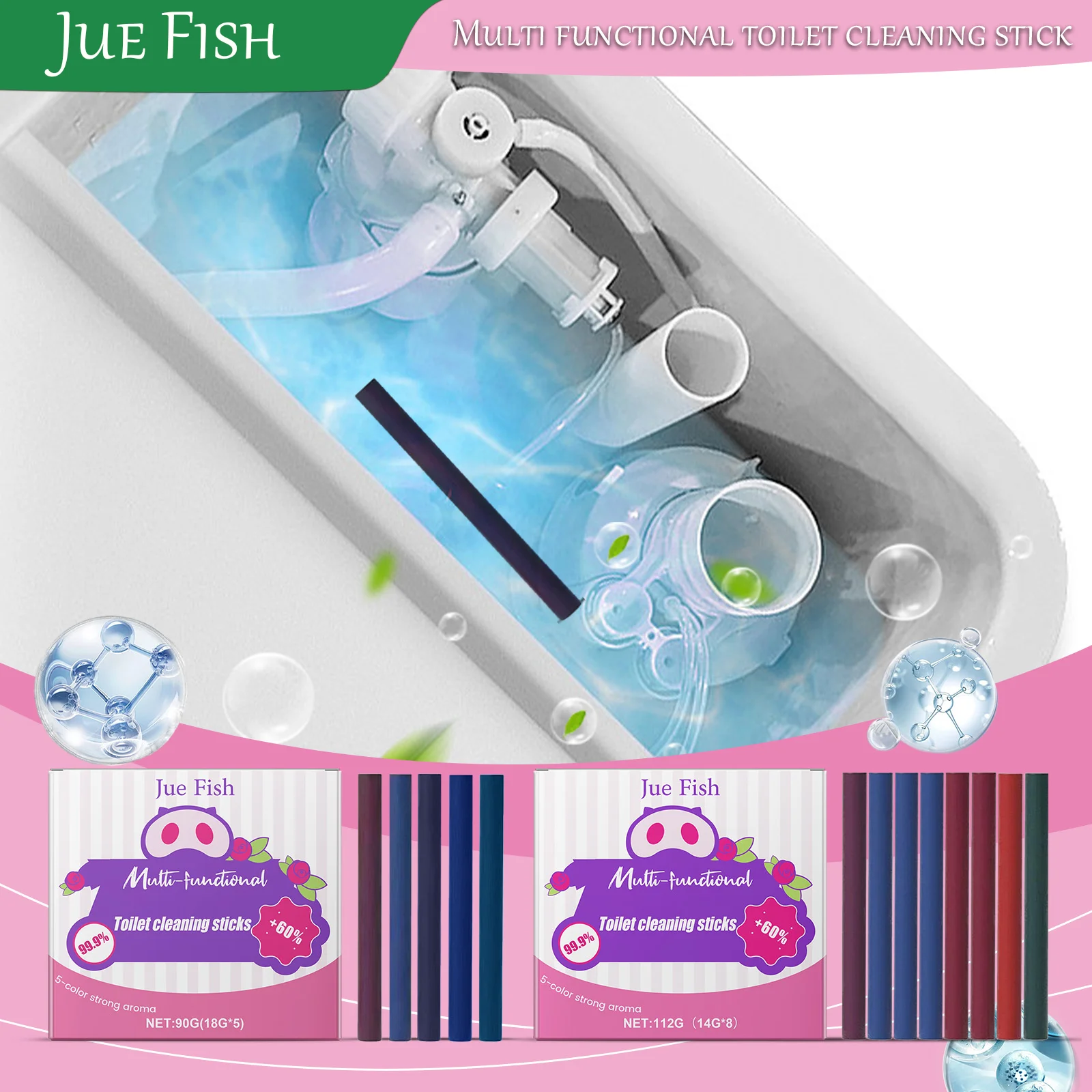Jue Fish Multifunctional Toilet Cleaning Stick Effectively Removes Odors, Stains, and Urine Deposits From Toilets
Jue Fish Multifunctional Toilet Cleaning Stick Effectively Removes Odors, Stains, and Urine Deposits From Toilets