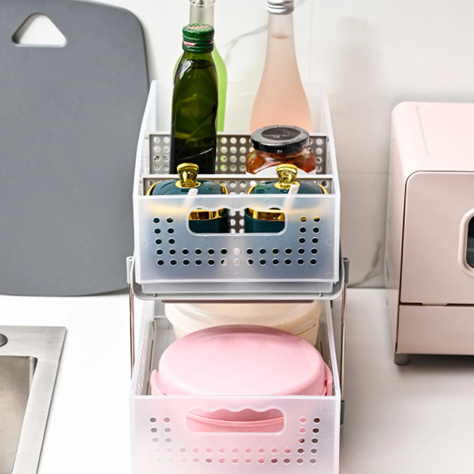 2-Tier Foldable Storage Basket Large Capacity Multi Grid Organizer Basket For Clothes Snack Cosmetic Condiment Living Room Tools
2-Tier Foldable Storage Basket Large Capacity Multi Grid Organizer Basket For Clothes Snack Cosmetic Condiment Living Room Tools