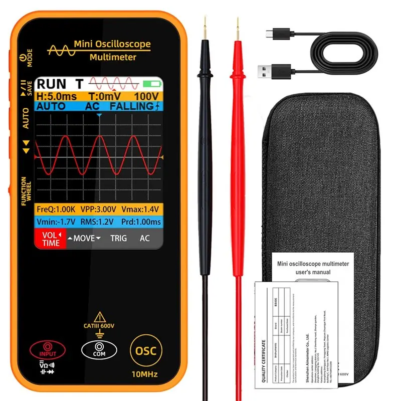 【COMELY】Graphic Digital Multimeter Oscilloscope High-Precision Multitester Resistance Voltage Capacitance Hz Continuity Tester
【COMELY】Graphic Digital Multimeter Oscilloscope High-Precision Multitester Resistance Voltage Capacitance Hz Continuity Tester