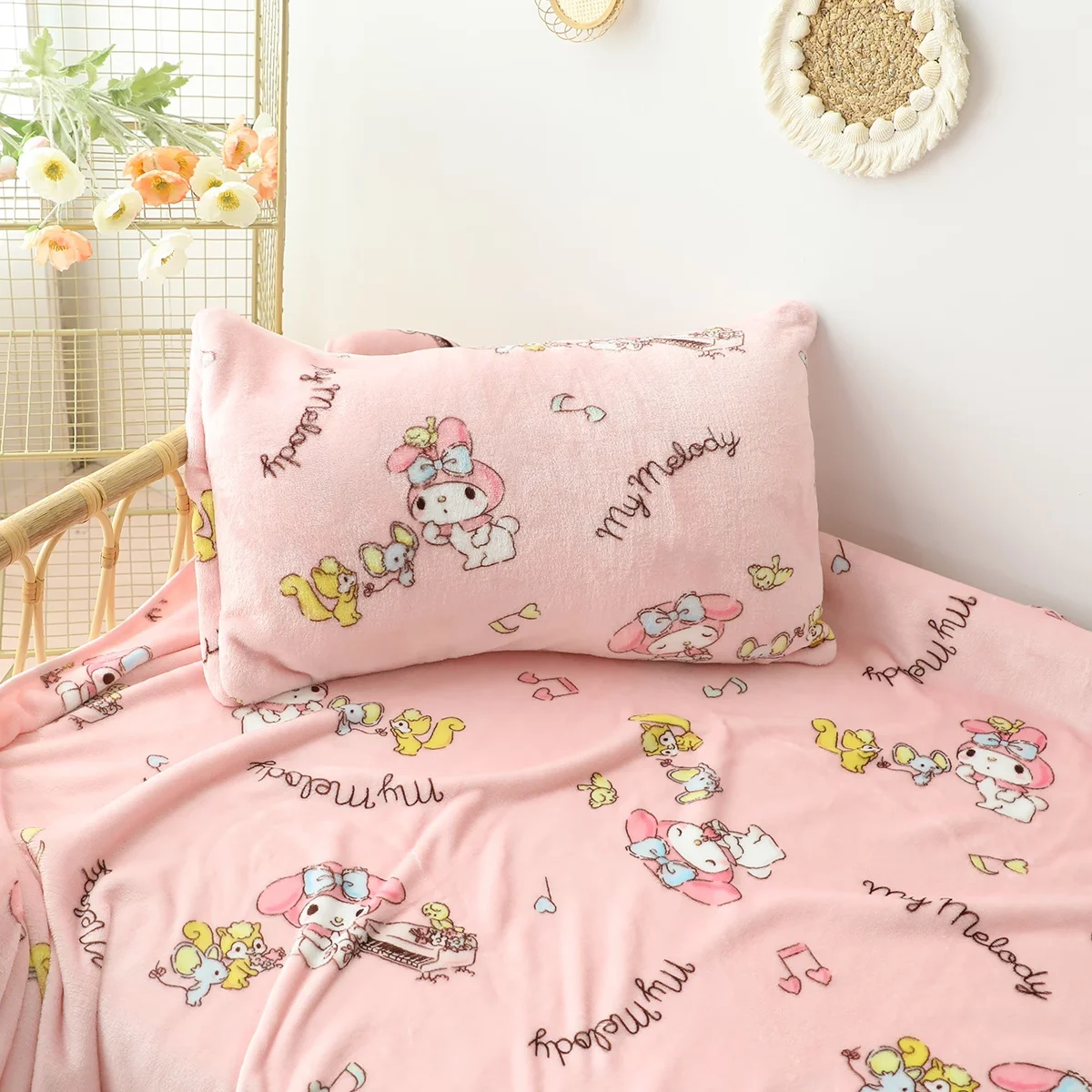 My Melody Plush Flannel Blanket Sanrio Image Printed Summer Nap Quilt Kawaii Bedroom Deocr Sheet Girlish Pillowcase Gift for Kid
My Melody Plush Flannel Blanket Sanrio Image Printed Summer Nap Quilt Kawaii Bedroom Deocr Sheet Girlish Pillowcase Gift for Kid
