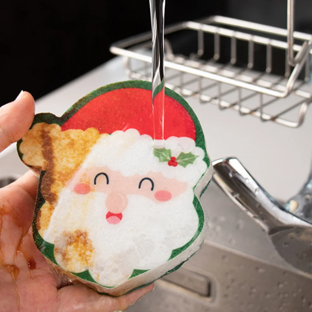 4Pcs Kitchen Dishwashing Sponges Christmas Print Reusable Thick Sponges for Washing Dishes Efficient Cleaning Long-Lasting
4Pcs Kitchen Dishwashing Sponges Christmas Print Reusable Thick Sponges for Washing Dishes Efficient Cleaning Long-Lasting