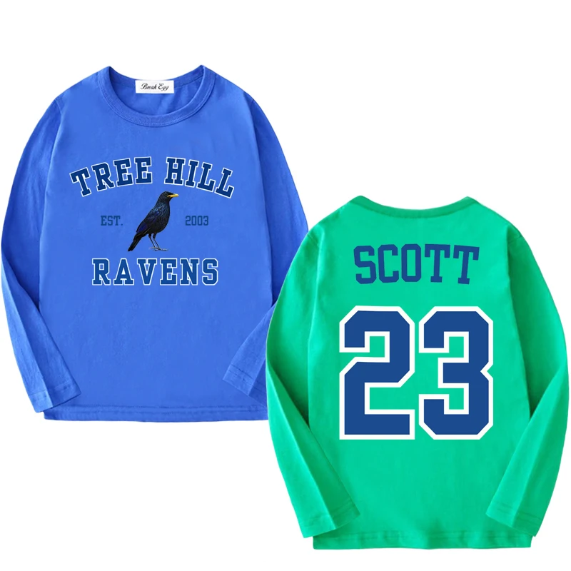 Tree Mountain Ravens Scott 23 Print Boy Girl T-shirt Cotton Cartoon Red O-neck Long Sleeved Straight Summer T-shirt
Tree Mountain Ravens Scott 23 Print Boy Girl T-shirt Cotton Cartoon Red O-neck Long Sleeved Straight Summer T-shirt