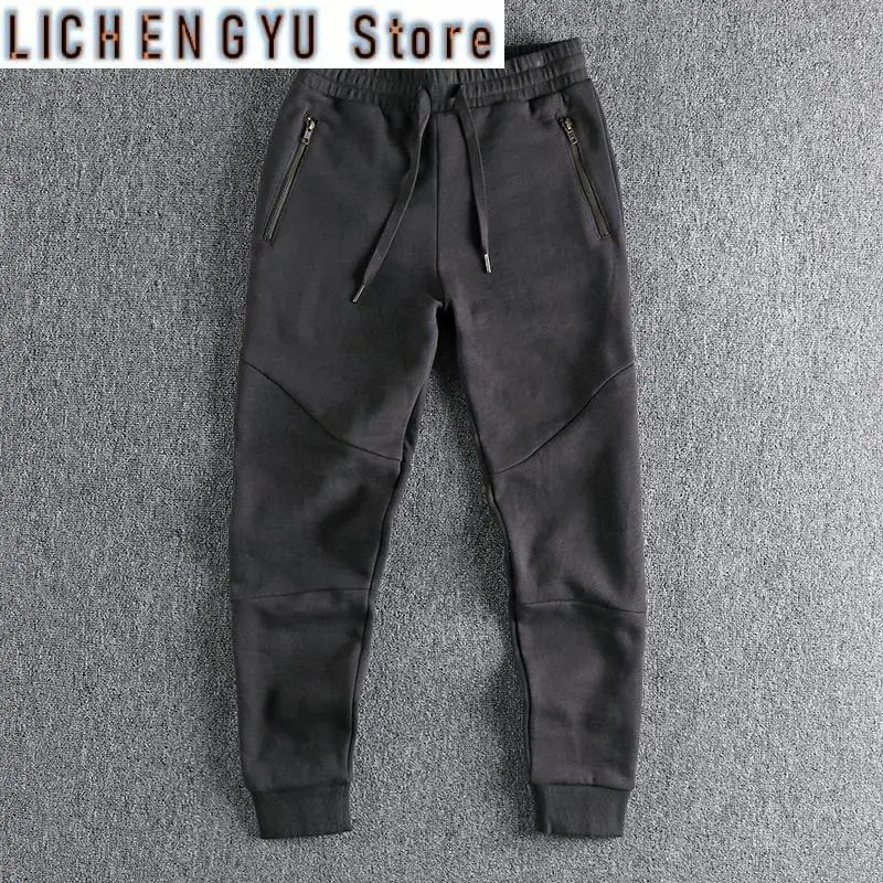 Autumn Winter American Retro Thick Sweatpants With Velvet Men's Pure Cotton Washed Heavyweight Knitted Sports Ankle-tied Pants
Autumn Winter American Retro Thick Sweatpants With Velvet Men's Pure Cotton Washed Heavyweight Knitted Sports Ankle-tied Pants