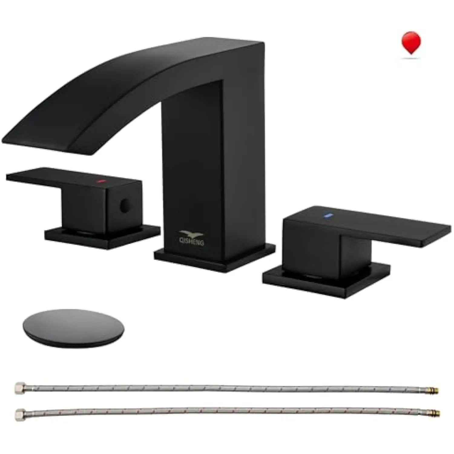 Черные Смесители для ванной комнаты, 8 avana너 Matte Black Смеситель для ванной комнаты с 3 отверстиями, 2 ручки Смеситель для раковины с выдвижным сливом и шлангом, W
Черные Смесители для ванной комнаты, 8 avana너 Matte Black Смеситель для ванной комнаты с 3 отверстиями, 2 ручки Смеситель для раковины с выдвижным сливом и шлангом, W
