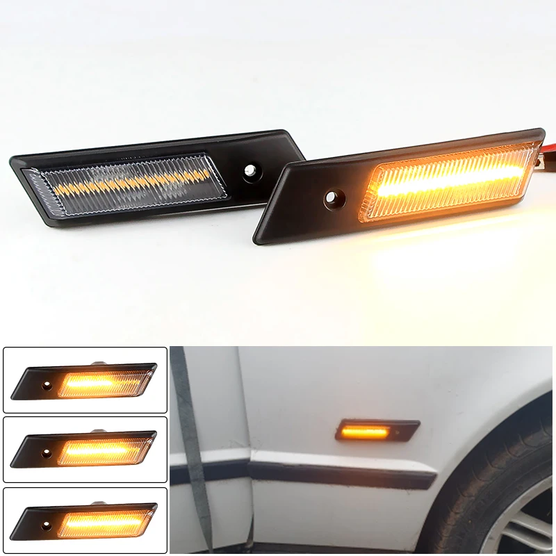 2PCS Car LED Side Marker Flashing Amber Lamp Dynamic Turn Signal 12V Light for BMW E30 E32 E34 E36 M3 M5 3 5 7 Series 1990-1996
2PCS Car LED Side Marker Flashing Amber Lamp Dynamic Turn Signal 12V Light for BMW E30 E32 E34 E36 M3 M5 3 5 7 Series 1990-1996