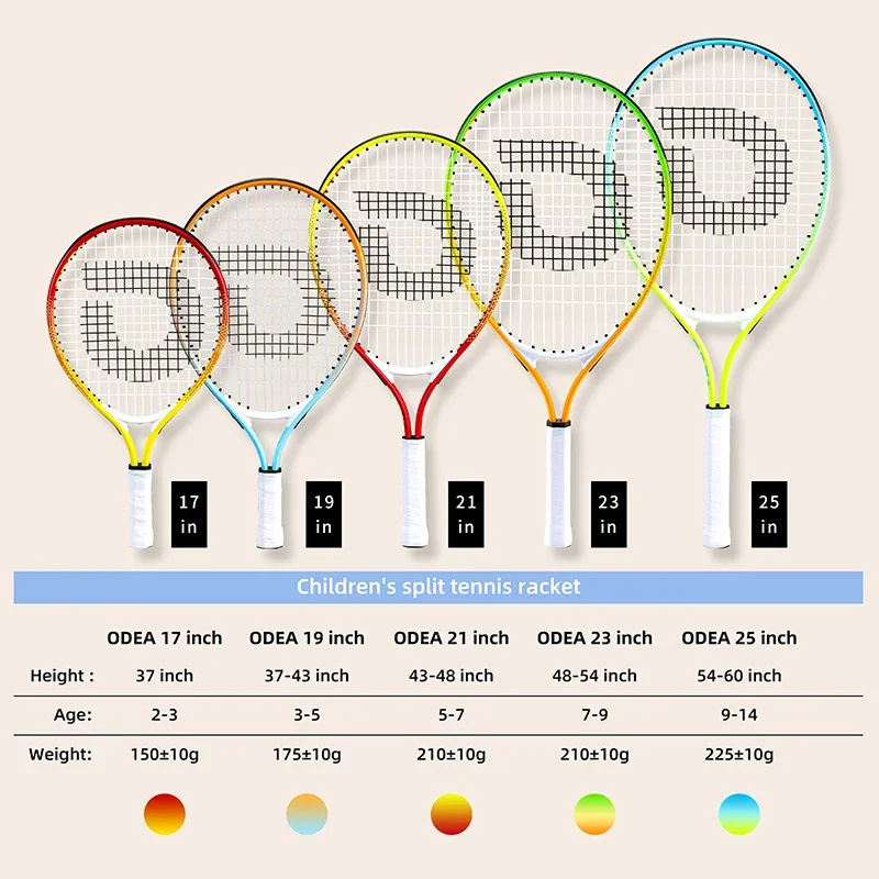 STLFKids Tennis Racket 17/19/21inch with Cover Bag for Age 2-7 Years Old Children Professional Coach Tennis Practice Trainer
STLFKids Tennis Racket 17/19/21inch with Cover Bag for Age 2-7 Years Old Children Professional Coach Tennis Practice Trainer