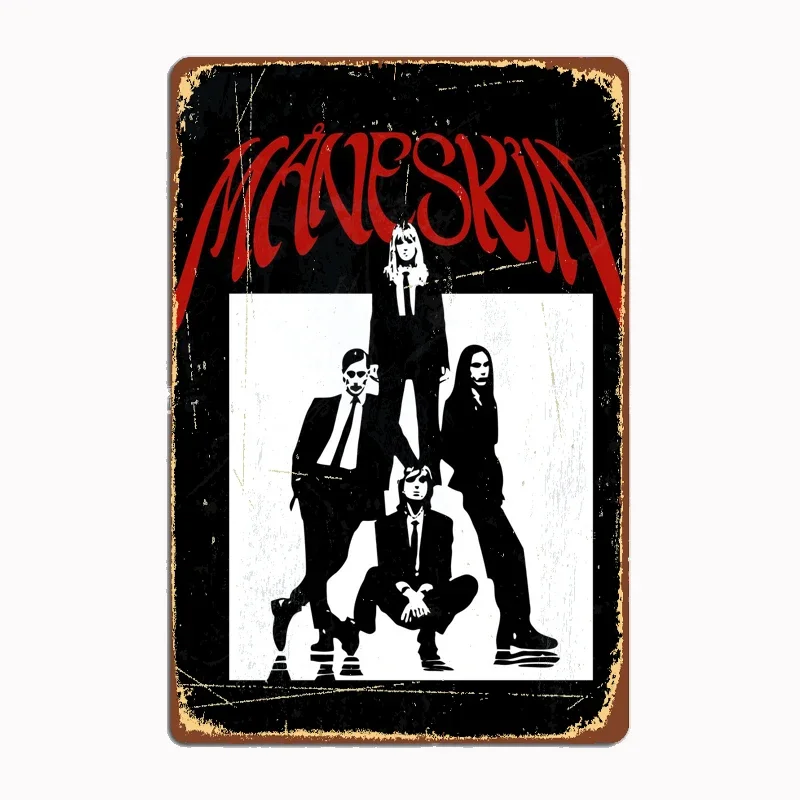 Music Maneskin Classic Metal Sign Mural Painting Cinema Living Room Cinema Funny Tin Poster Retro Man Cave Home Tavern
Music Maneskin Classic Metal Sign Mural Painting Cinema Living Room Cinema Funny Tin Poster Retro Man Cave Home Tavern