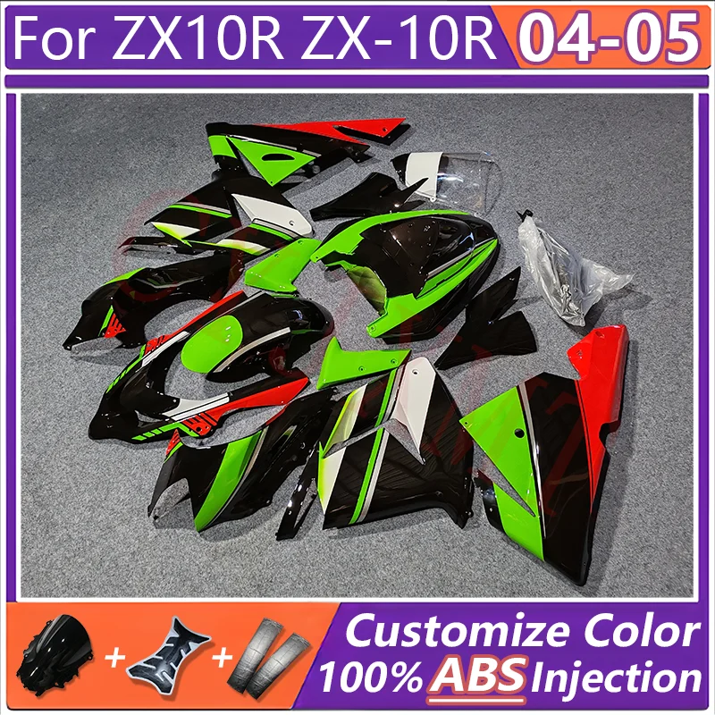 ABS Motorcycle Fairing Kit for Kawasaki ZX10R ZX-10R 2004 2005 Custom Fairings Cowl Parts Ninja ZX 10R 04 05 Bodywork Back Cover
ABS Motorcycle Fairing Kit for Kawasaki ZX10R ZX-10R 2004 2005 Custom Fairings Cowl Parts Ninja ZX 10R 04 05 Bodywork Back Cover