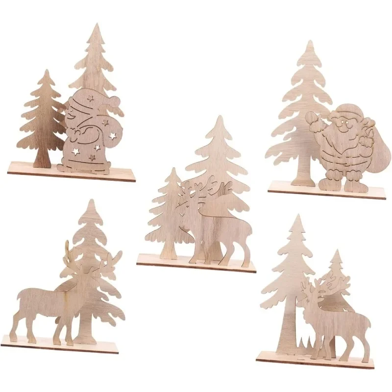 Wooden Christmas Table Decor Festive Family Ornaments for Holiday Parties Wooden Tabletop Decorations for Christmas
Wooden Christmas Table Decor Festive Family Ornaments for Holiday Parties Wooden Tabletop Decorations for Christmas