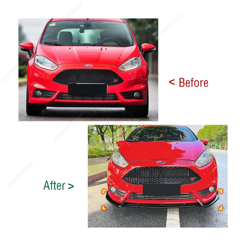 For Ford Fiesta MK6 ST 2012-2017 Car Front Bumper Splitter Lip ABS Gloss Black / Carbon Look Spoiler Diffuser Body Kits Tuning
For Ford Fiesta MK6 ST 2012-2017 Car Front Bumper Splitter Lip ABS Gloss Black / Carbon Look Spoiler Diffuser Body Kits Tuning
