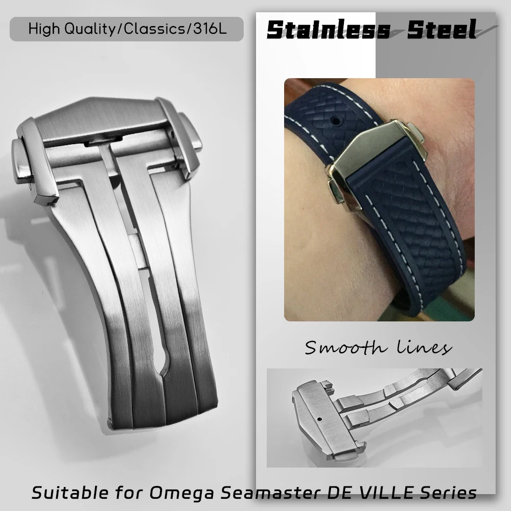 18mm Top High Quality Foldover Clasp for Omega Seamaster De Ville AT150 Watchband Strap 316L Stainless Steel Folding Buckle
18mm Top High Quality Foldover Clasp for Omega Seamaster De Ville AT150 Watchband Strap 316L Stainless Steel Folding Buckle
