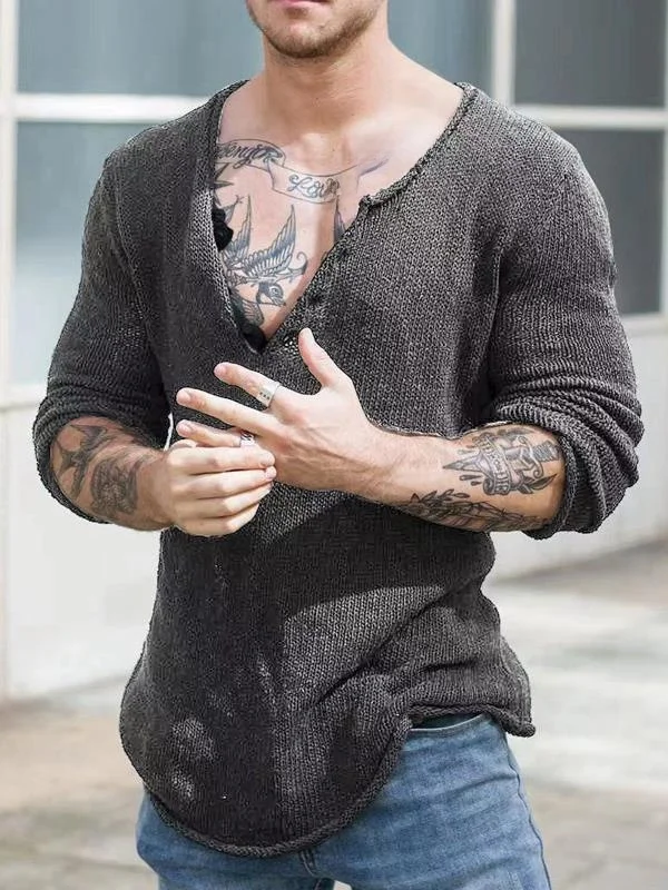 Мужской вязаный свитер с V-образным вырезом, весна-осень, тонкий базовый слой, свободный крой, длинный рукав, дышащий, комфортный, европейский стиль
Мужской вязаный свитер с V-образным вырезом, весна-осень, тонкий базовый слой, свободный крой, длинный рукав, дышащий, комфортный, европейский стиль