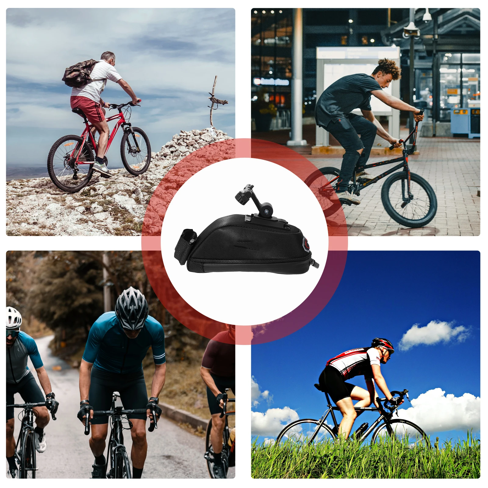 1Pcs Waterproof Bike Rear Pack Bag Large Capacity Under Seat Saddle Pouch Reflective Strip Cycling Backseat Bag
1Pcs Waterproof Bike Rear Pack Bag Large Capacity Under Seat Saddle Pouch Reflective Strip Cycling Backseat Bag