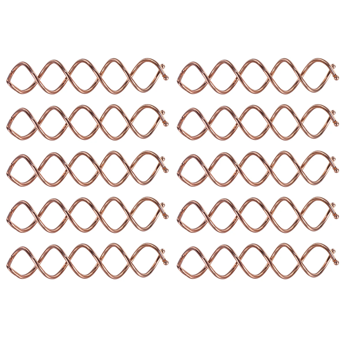 10 pcs Spiral Clips Bun Stick For Long Lightweight Metal Alloy Rose Gold Medium Size Easy Styling Durable Accessories Spiral
10 pcs Spiral Clips Bun Stick For Long Lightweight Metal Alloy Rose Gold Medium Size Easy Styling Durable Accessories Spiral