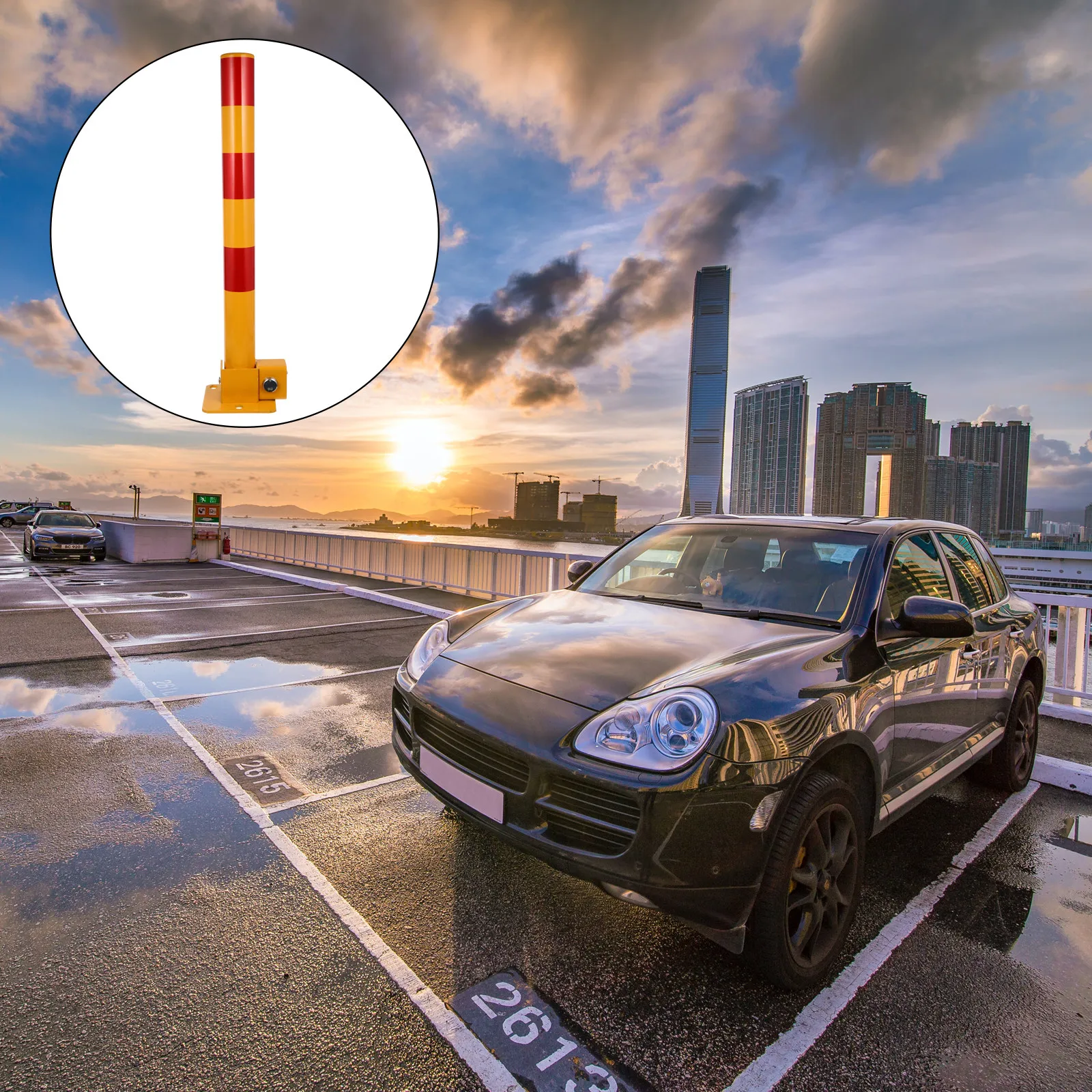 Thickening Parking Lock Column Heavy Duty Foldable Round Bollard for Reserving Spaces Entrance Control Crash Barrier Protection
Thickening Parking Lock Column Heavy Duty Foldable Round Bollard for Reserving Spaces Entrance Control Crash Barrier Protection
