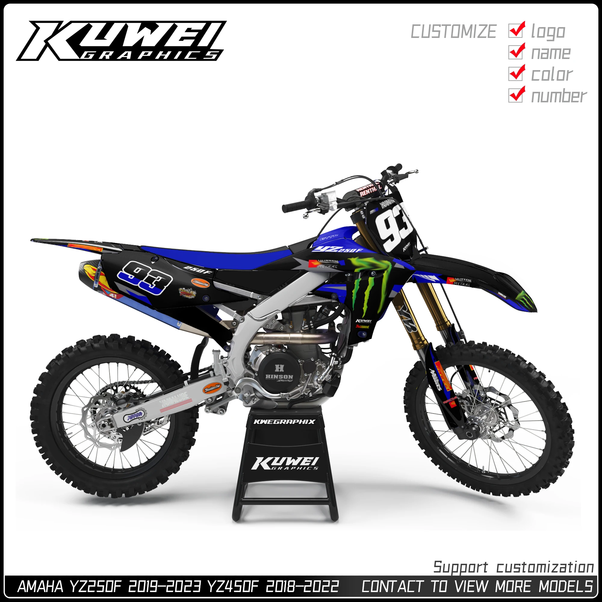 Suitable for Yamaha Yz250F 2019 2020 2021 2022 2023 Yz450F 2018 2019 2020 2021 2022 Graphics Kit Decals Kit Sticker H01
Suitable for Yamaha Yz250F 2019 2020 2021 2022 2023 Yz450F 2018 2019 2020 2021 2022 Graphics Kit Decals Kit Sticker H01