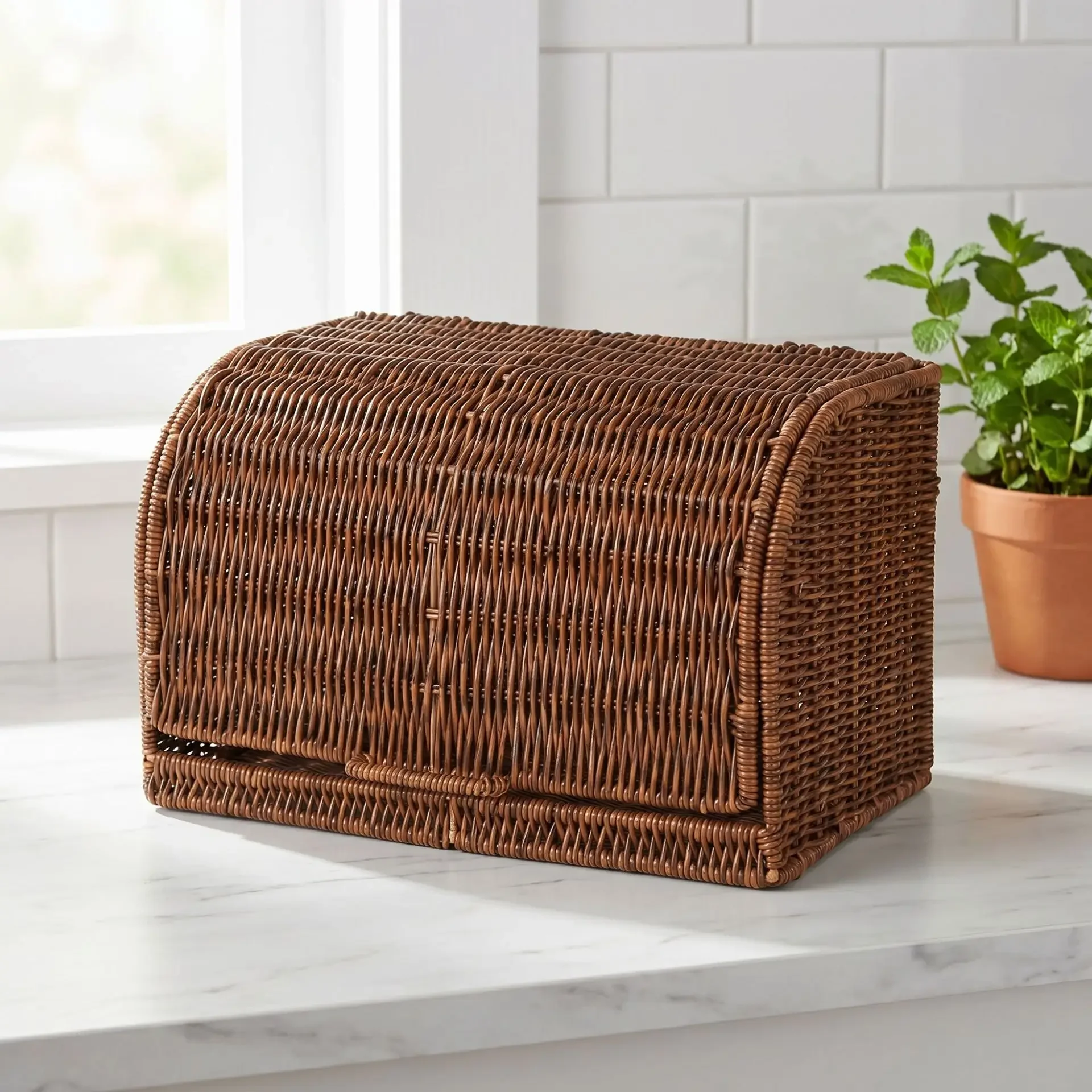 DSA kitchen basket with lid imitation rattan storage basket simple sundries storage box household bedroom storage basket
DSA kitchen basket with lid imitation rattan storage basket simple sundries storage box household bedroom storage basket