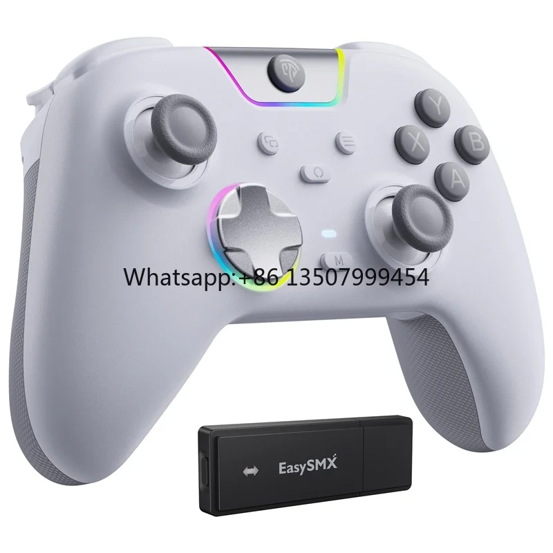 EasySMX M05 Wireless Controller Ergonomic Skin-Like Grip Plastic Eco-Friendly RGB Dual-Mode Impulse Triggers Quiet Low-Noise
EasySMX M05 Wireless Controller Ergonomic Skin-Like Grip Plastic Eco-Friendly RGB Dual-Mode Impulse Triggers Quiet Low-Noise