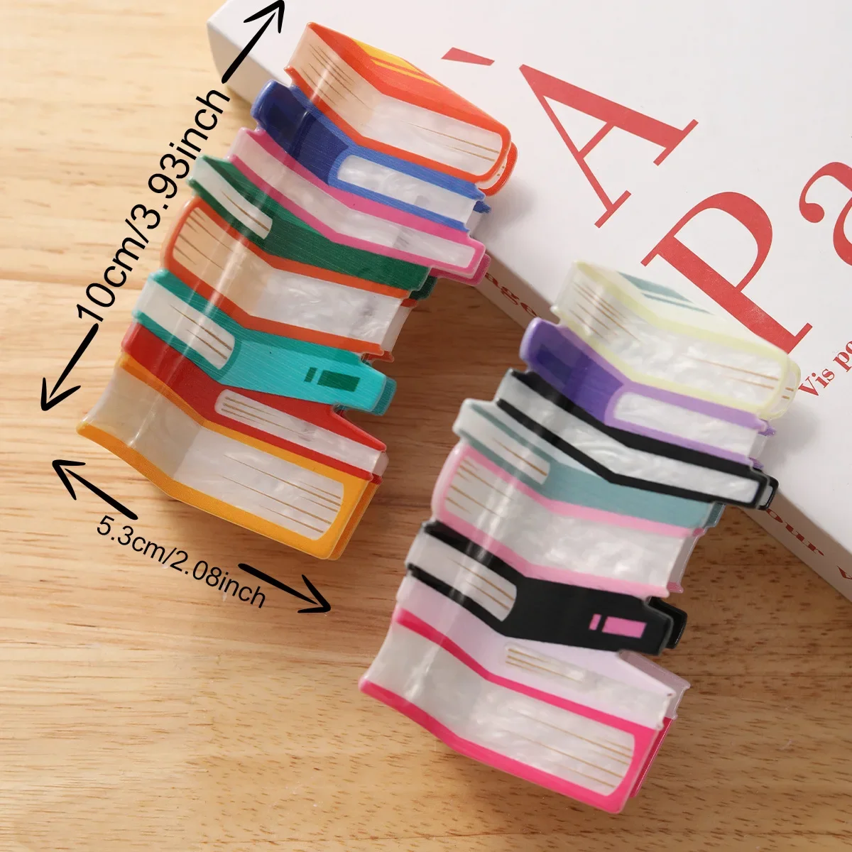 Creative Rainbow Books Hair Claw Clip Funny Book Crab Hair Clip Shark Clip for Woman Girls Hairpin Hairwear Hair Accessories
Creative Rainbow Books Hair Claw Clip Funny Book Crab Hair Clip Shark Clip for Woman Girls Hairpin Hairwear Hair Accessories