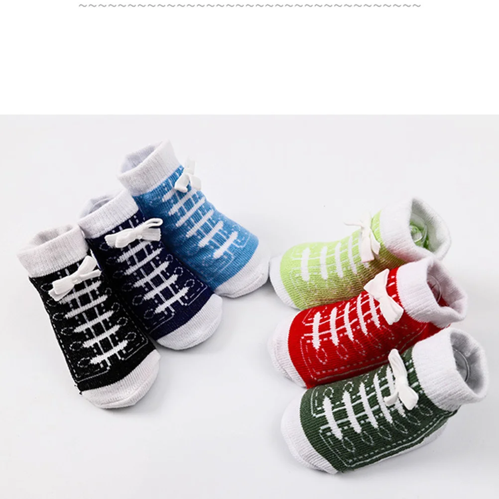 6Pairs Kids Socks Unisex Baby Cotton Non Skid Shoe Shape Design Soft Breathable for Newborns Under 1 Year Shoe Socks for Baby
6Pairs Kids Socks Unisex Baby Cotton Non Skid Shoe Shape Design Soft Breathable for Newborns Under 1 Year Shoe Socks for Baby