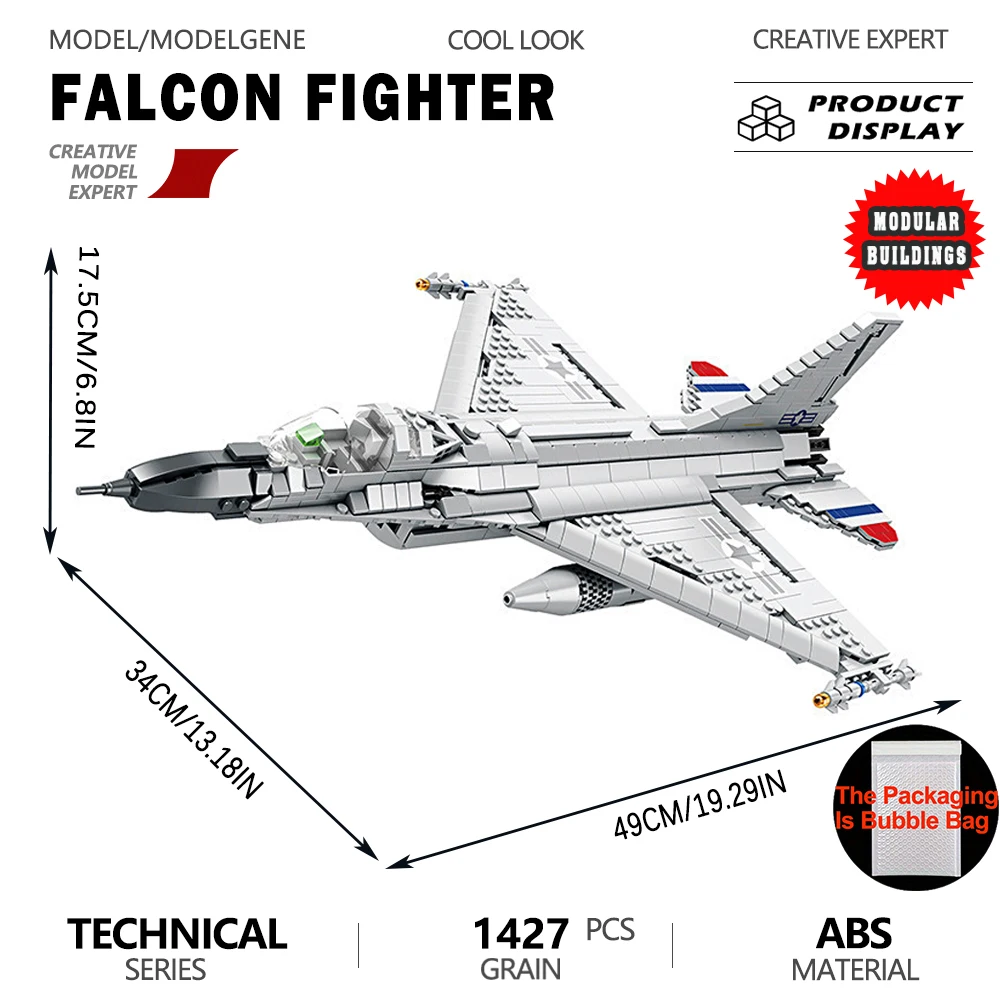 Technical Falcon Fighter Building Blocks Bricks Toy Gift Aerial Vehicle Model Military Affairs Hobby Interior Display Ornament
Technical Falcon Fighter Building Blocks Bricks Toy Gift Aerial Vehicle Model Military Affairs Hobby Interior Display Ornament