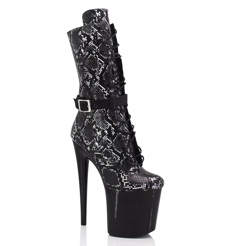 New 20cm Steel Pole Dance High Heel Boots Training Short Boots Serpentine Black Fashion European runway High Heels
New 20cm Steel Pole Dance High Heel Boots Training Short Boots Serpentine Black Fashion European runway High Heels