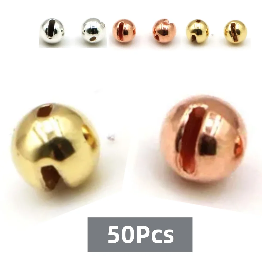 New of 50PCS Tungsten Slotted Beads,1.5-5.5mm Fly Fishing Trout Perch Panfish Hook DIY Fly Tying Material, Alloy Accessories
New of 50PCS Tungsten Slotted Beads,1.5-5.5mm Fly Fishing Trout Perch Panfish Hook DIY Fly Tying Material, Alloy Accessories