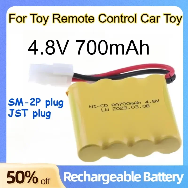 Polymer Lithium Battery 700mAh 4.8V for Toy Remote Control Car Toy Accessories Rechargeable Batteries
Polymer Lithium Battery 700mAh 4.8V for Toy Remote Control Car Toy Accessories Rechargeable Batteries