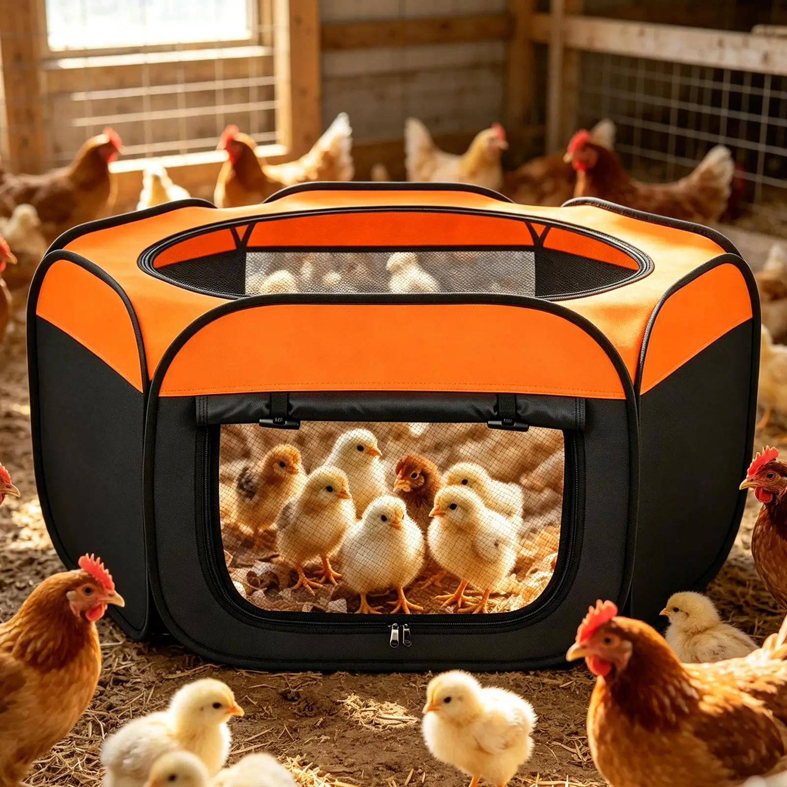 Chicken Brooder Foldable Coop Up To 15 Ducklings Chicken Starter Brooding Pen For Ducks Geese Cats Dogs Rabbits Small Animals
Chicken Brooder Foldable Coop Up To 15 Ducklings Chicken Starter Brooding Pen For Ducks Geese Cats Dogs Rabbits Small Animals