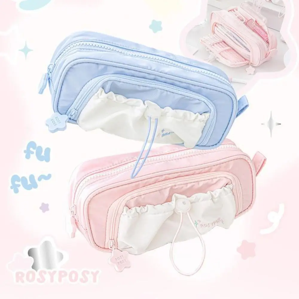 Drawstring Cream Pencil Case Five Layers Simplicity Drawstring Pen Bag High Capacity Waterproof Large Capacity Pen Bag Girls
Drawstring Cream Pencil Case Five Layers Simplicity Drawstring Pen Bag High Capacity Waterproof Large Capacity Pen Bag Girls