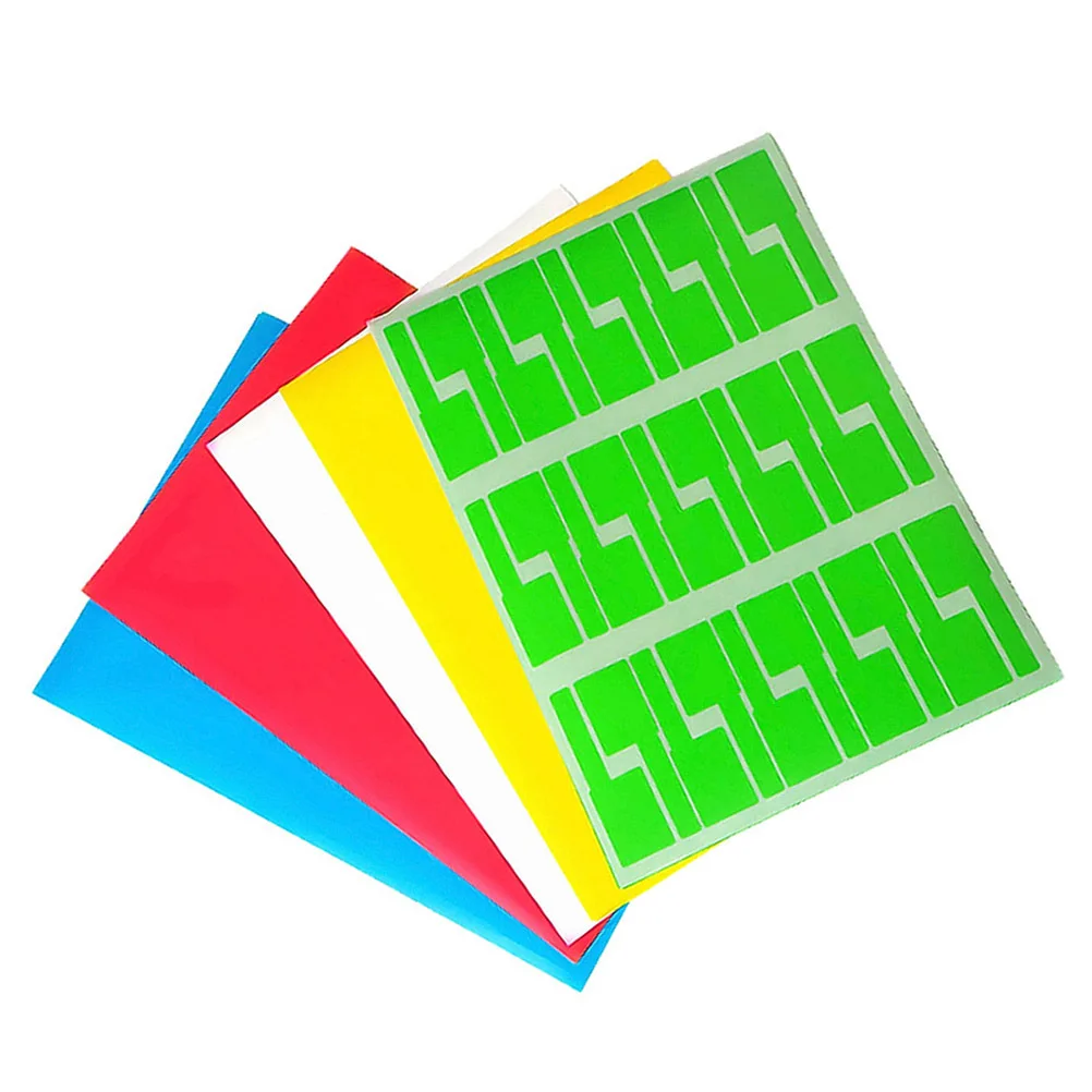 10 pcs A4 Network Cable Labels Stickers P Shape Multicolor Blank Identification Tags For Computer Room Usb Audio Video Cables
10 pcs A4 Network Cable Labels Stickers P Shape Multicolor Blank Identification Tags For Computer Room Usb Audio Video Cables