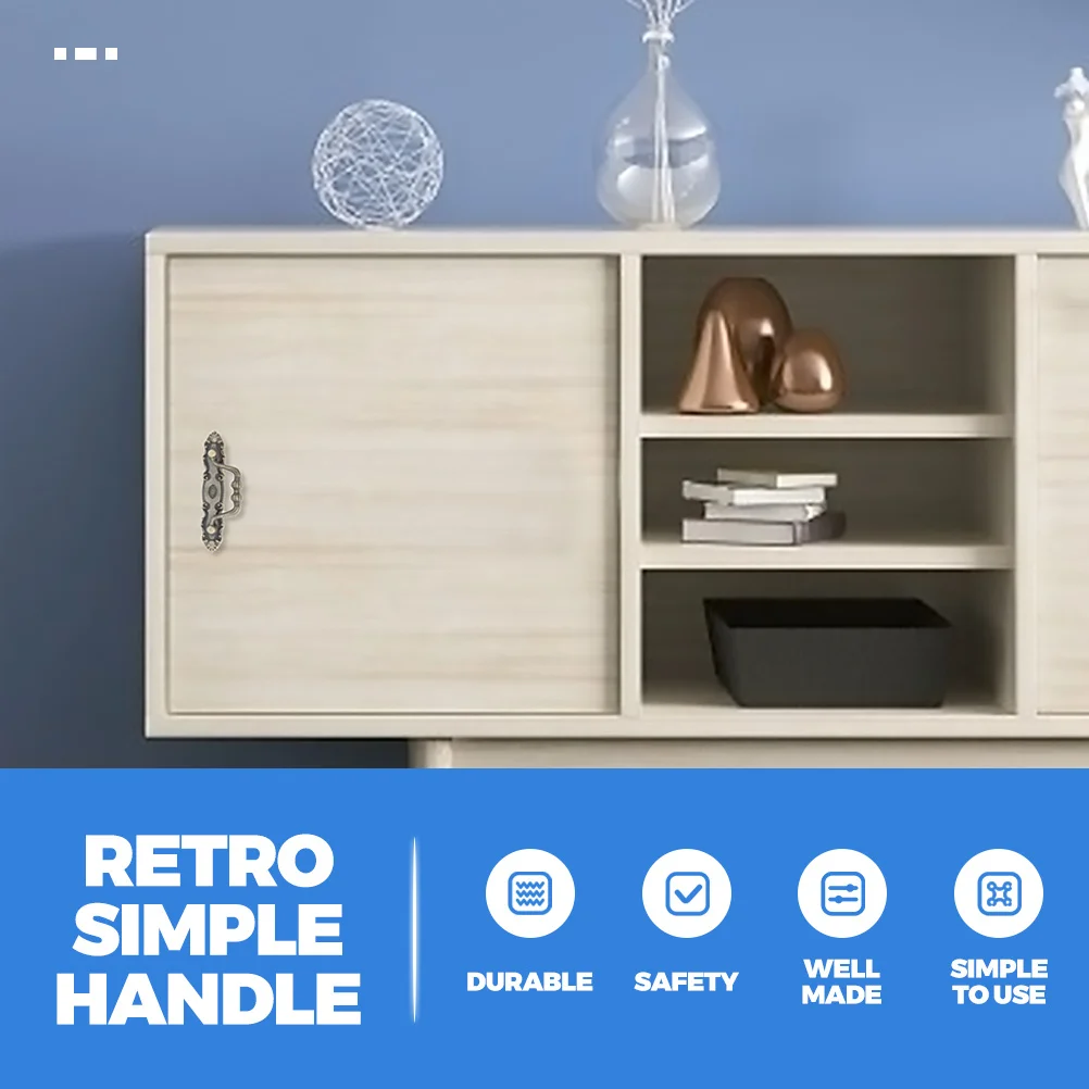 3Pcs Ring Drawer Handles Vintage Decorative Hardware for Cabinets Wardrobes Zinc Alloy Corrosion Resistant
3Pcs Ring Drawer Handles Vintage Decorative Hardware for Cabinets Wardrobes Zinc Alloy Corrosion Resistant